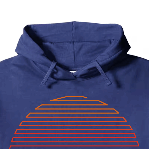Linear Light Sun Retro Aesthetic Vintage Hoodie