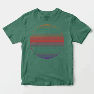 Linear Light Sun Retro Aesthetic Vintage Unisex T-Shirt