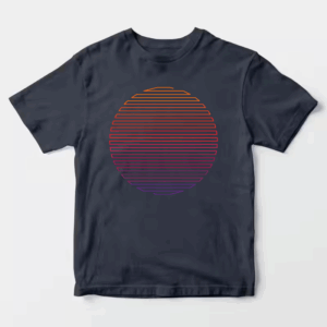 Linear Light Sun Retro Aesthetic Vintage Unisex T-Shirt