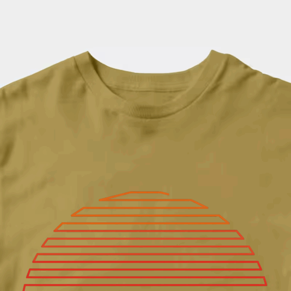 Linear Light Sun Retro Aesthetic Vintage Unisex T-Shirt