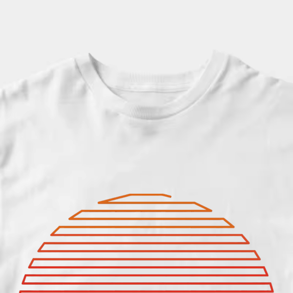 Linear Light Sun Retro Aesthetic Vintage Unisex T-Shirt