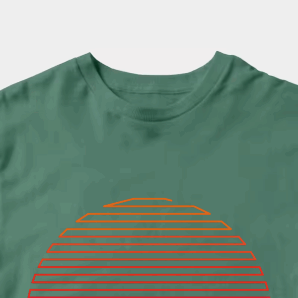 Linear Light Sun Retro Aesthetic Vintage Unisex T-Shirt