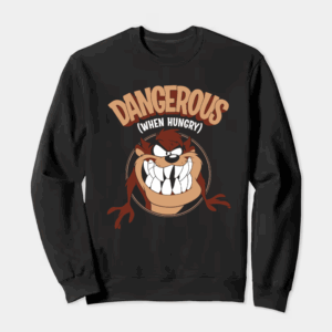 Looney Tunes Tazz Rage Mode – Classic Angry Look Crewneck Sweatshirt