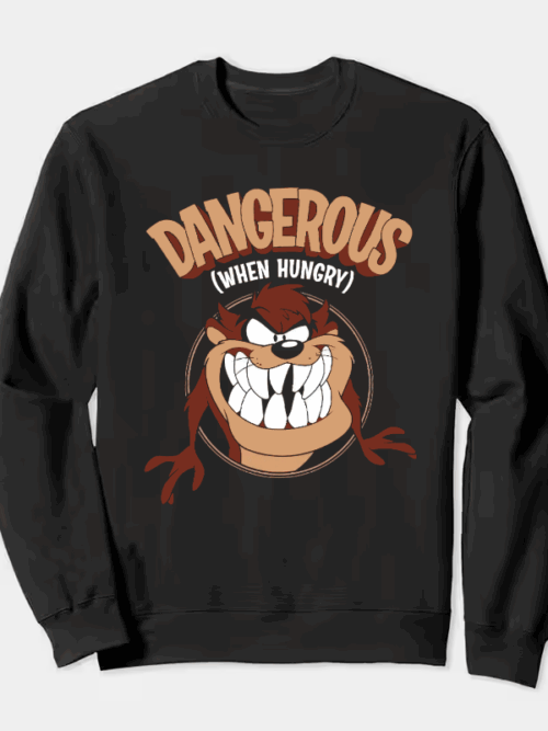 Looney Tunes Tazz Rage Mode – Classic Angry Look Crewneck Sweatshirt