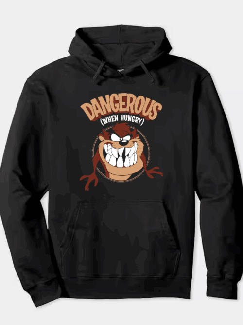 Looney Tunes Tazz Rage Mode – Classic Angry Look Hoodie