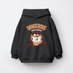 Looney Tunes Tazz Rage Mode – Classic Angry Look Kids Hoodie
