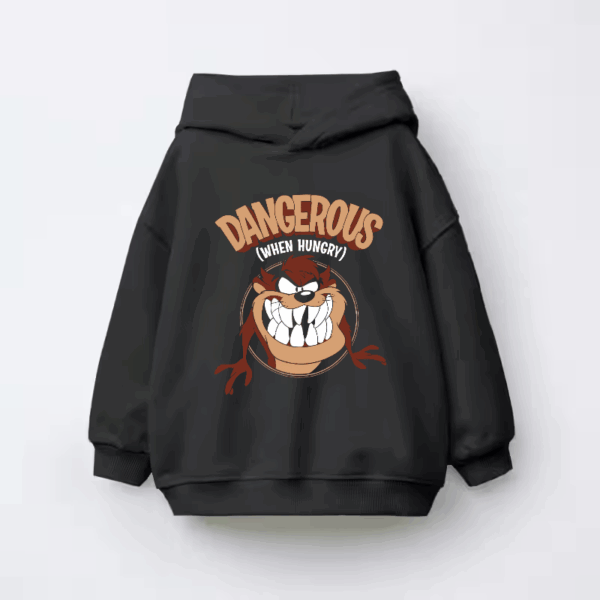 Looney Tunes Tazz Rage Mode – Classic Angry Look Kids Hoodie