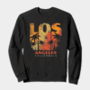 Los Angeles Sunset Vibes 80s City Crewneck Sweatshirt
