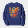 Los Angeles Sunset Vibes 80s City Crewneck Sweatshirt