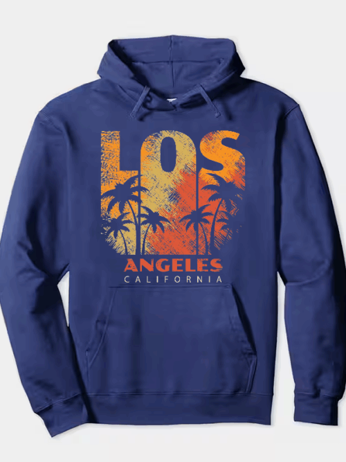 Los Angeles Sunset Vibes 80s City Hoodie