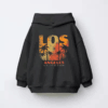 Los Angeles Sunset Vibes 80s City Kids Hoodie