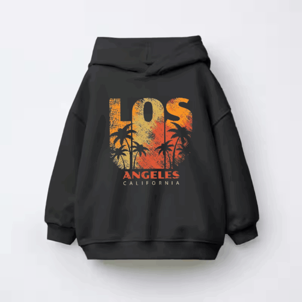 Los Angeles Sunset Vibes 80s City Kids Hoodie