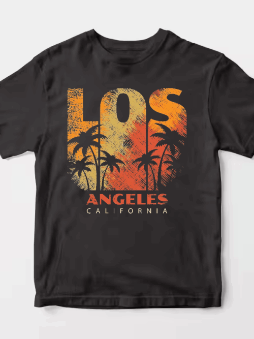 Los Angeles Sunset Vibes 80s City Unisex T-Shirt
