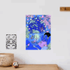Lost in Space Dreams Blue Neon Girl Poster
