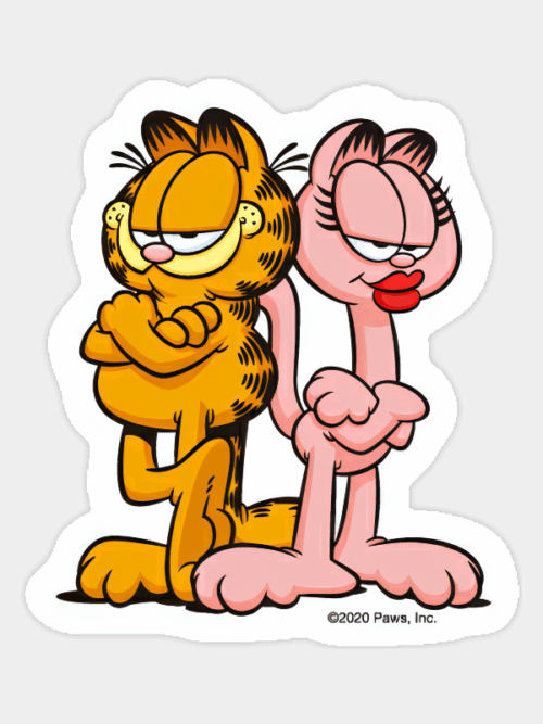 Love Drama Garfield Arlene Sticker