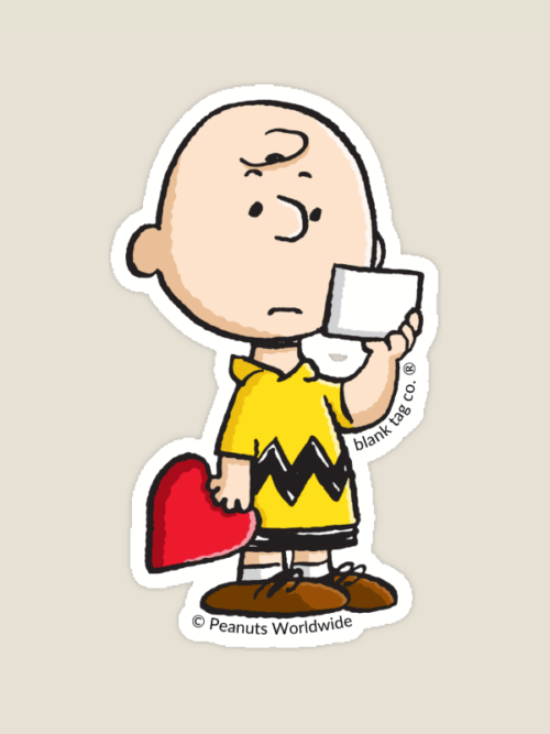 Lovestruck Charlie Brown Peanuts Sticker