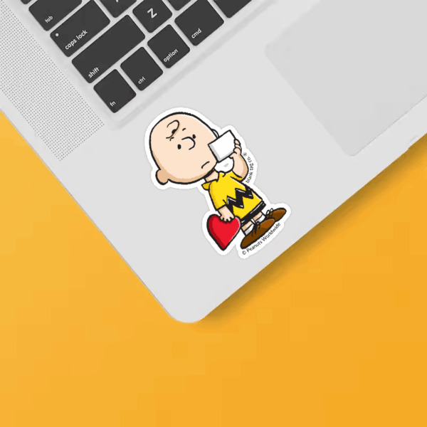 Lovestruck Charlie Brown Peanuts Sticker Lovestruck Charlie Brown Peanuts Sticker