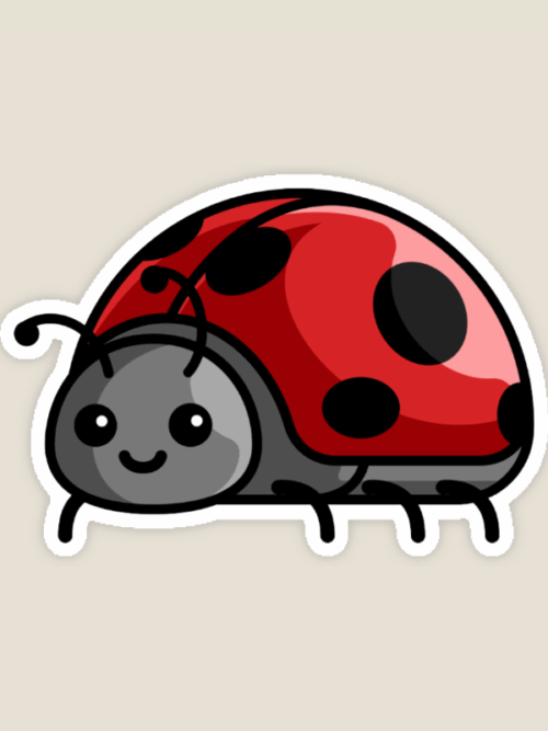 Lucky Garden Ladybug Charm Sticker