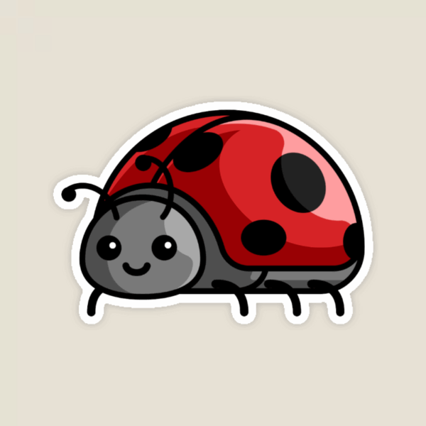 Lucky Garden Ladybug Charm Sticker Lucky Garden Ladybug Charm Sticker