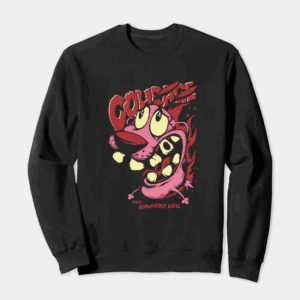 Mad Dog Mode Courage Cowardly Dog Crewneck Sweatshirt