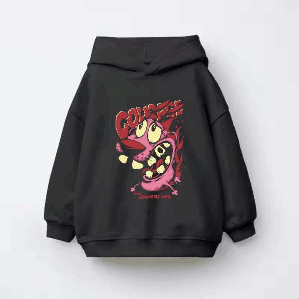 Mad Dog Mode Courage Cowardly Dog Kids Hoodie