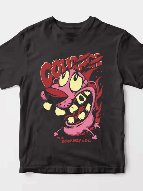 Mad Dog Mode Courage Cowardly Dog Unisex T-Shirt