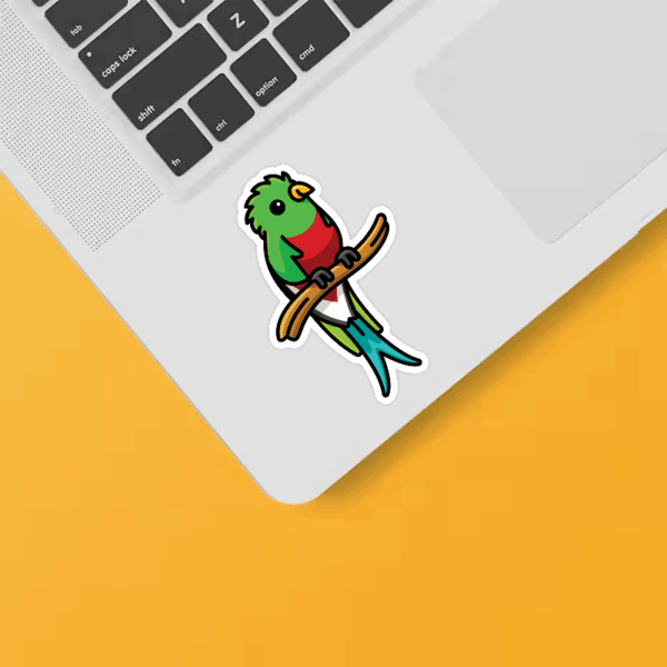 Majestic Quetzal Bird Sticker Majestic Quetzal Bird Sticker