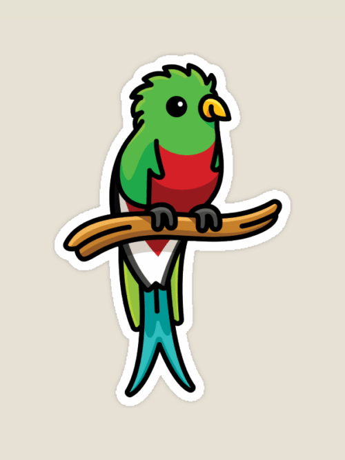 Majestic Quetzal Bird Sticker