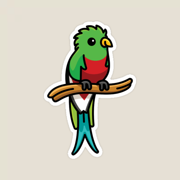 Majestic Quetzal Bird Sticker Majestic Quetzal Bird Sticker