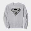 Man of Steel Silver Superman Emblem Crewneck Sweatshirt
