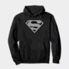 Man of Steel Silver Superman Emblem Hoodie