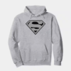 Man of Steel Silver Superman Emblem Hoodie