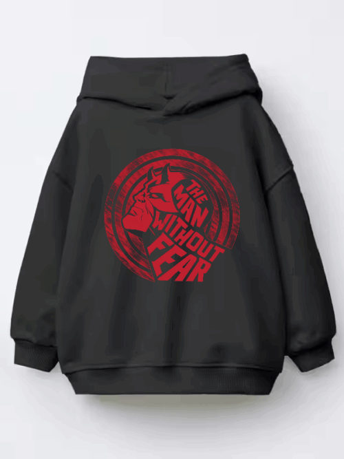 Man Without Fear Daredevil Hero Kids Hoodie
