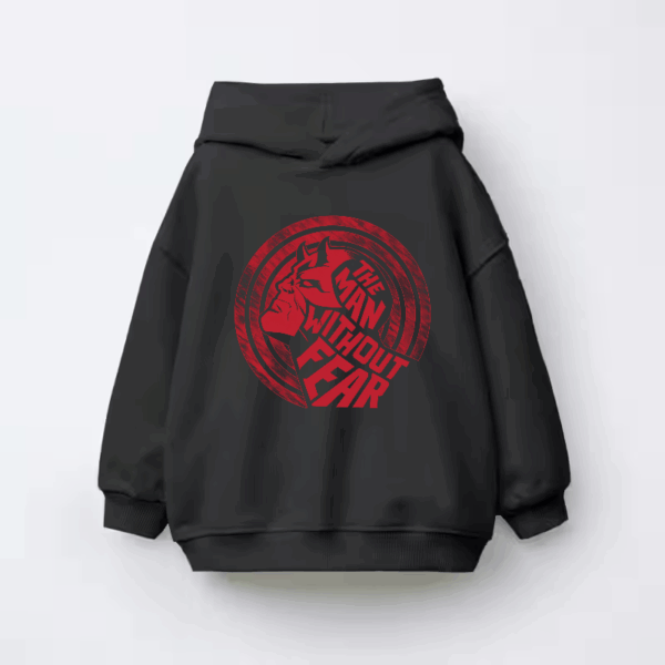 Man Without Fear Daredevil Hero Kids Hoodie