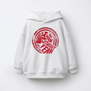 Man Without Fear Daredevil Hero Kids Hoodie