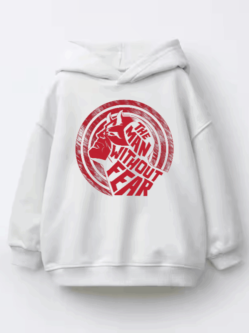 Man Without Fear Daredevil Hero Kids Hoodie