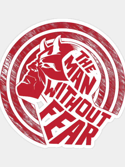 Man Without Fear Daredevil Hero Sticker