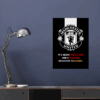 Manchester United Black Dedication Passion Score Poster