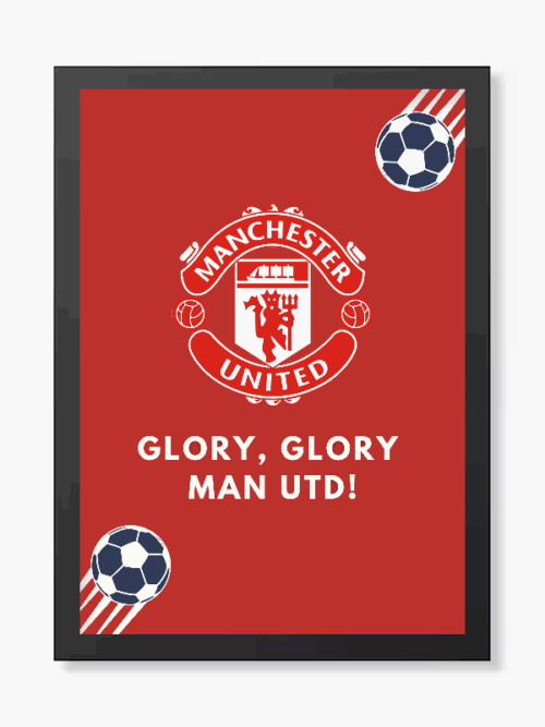 Manchester United Glory Chant Red Edition Poster