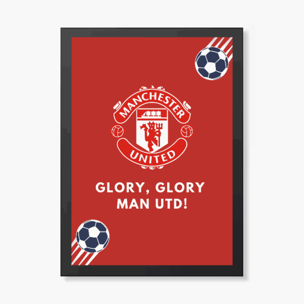 Manchester United Glory Chant Red Edition Poster