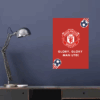 Manchester United Glory Chant Red Edition Poster