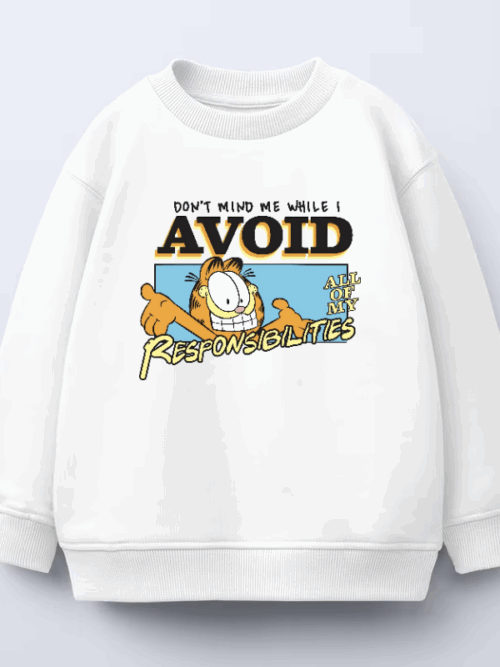 Master Of Avoiding Responsibilities Garfield Crewneck Sweatshirt