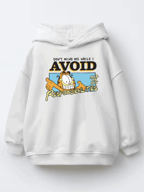 Master of Avoiding Responsibilities Garfield Kids Hoodie