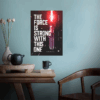 May the Force Be Strong Darth Vader Star Wars Poster