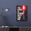 May the Force Be Strong Darth Vader Star Wars Poster