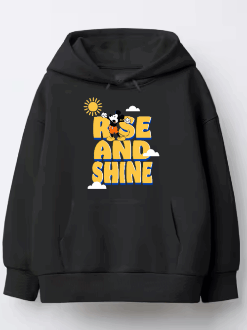 Mickey Says Good Morning World Hoodie
