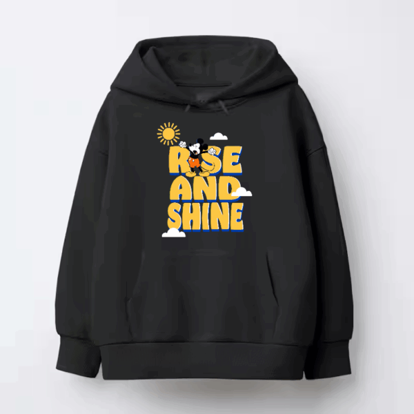Mickey Says Good Morning World Hoodie