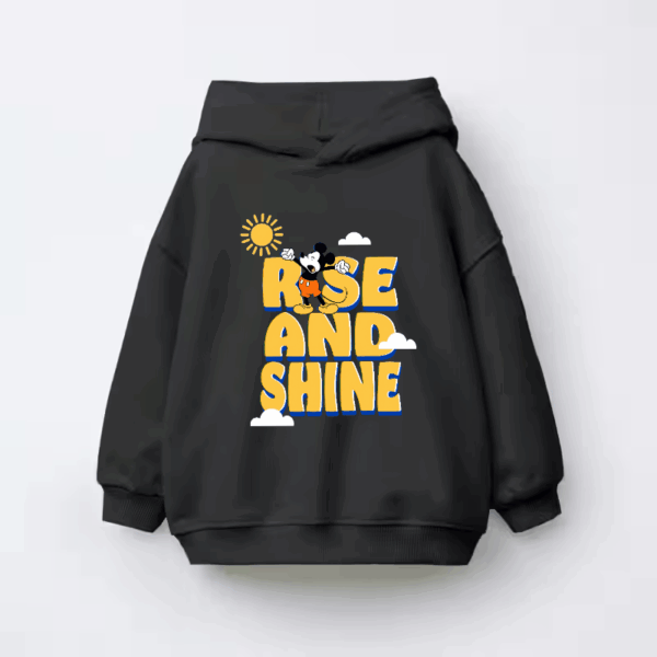 Mickey Says Good Morning World Kids Hoodie