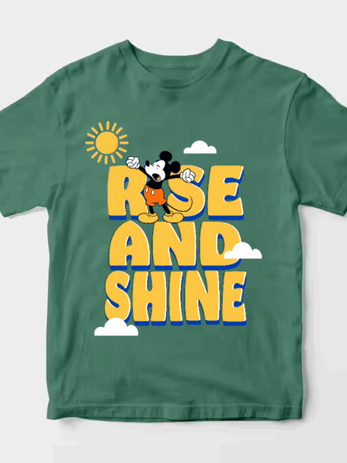 Mickey Says Good Morning World Unisex T-Shirt