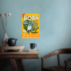 Mike and Sully Roar Retro Monsters University Poster Poster